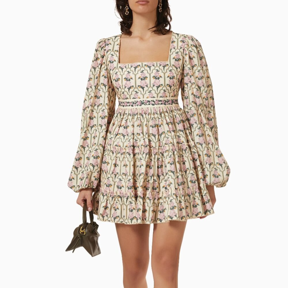 Agua by Agua Bendita Avena Mini Dress Peonia Aurora XS